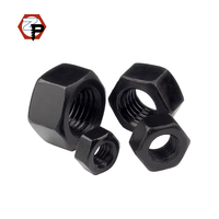 Écrous hexagonaux externes en acier au carbone DIN934, oxyde noir, M5 M6 M8 M10 M12 M14 M16 M18 M20, haute résistance, grade 8.8/10.9