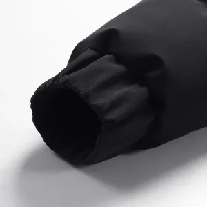 Veste d'hiver imperméable en polyester à capuche avec logo personnalisé brodé de haute qualité pour hommes, service OEM - Product Image 5