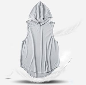 Débardeur de sport unisexe respirant à séchage rapide en polyester pour <span class=keywords><strong>homme</strong></span> et femme avec <span class=keywords><strong>capuche</strong></span> - Product Image 5
