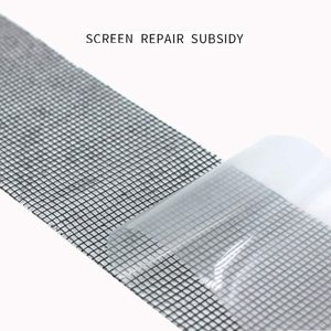 Fibra De Vidro Cobrindo Malha Janela Porta <span class=keywords><strong>Mosquito</strong></span> Rede Patch Reparação Buraco Quebrado Screen Repair Tape - Product Image 2