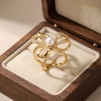 Clip tendance haut de gamme avec fleurs mignonnes, cadeaux personnalisés, texture tendance, rétro, ethnique, été, plaqué or