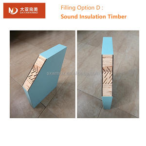 Puerta empotrada de madera de chapa de melamina moderna para dormitorio apartamento puerta interna de apertura lateral impermeable - Product Image 4