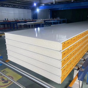 Paneles Sándwich de PU/PIR de 120 mm de la Marca Haijizhitong, Diseño Moderno para Almacenamiento en Frío, <span class=keywords><strong>Aislamiento</strong></span> de <span class=keywords><strong>Paredes</strong></span> <span class=keywords><strong>Exteriores</strong></span>/Interiores para Almacenes, 1 Año CN - Product Image 1