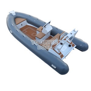 Bateau pneumatique semi-rigide en aluminium 480, coque en V profond, hors-bord, pour patrouille et loisirs - Product Image 1