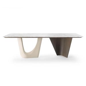 Tavolo da Pranzo di Lusso Italiano <span class=keywords><strong>in</strong></span> Marmo, Design Moderno, Ecologico, Fatto a Mano, Arredamento di Alta Gamma <span class=keywords><strong>in</strong></span> <span class=keywords><strong>Legno</strong></span> Massello per Villa e Casa - Product Image 3
