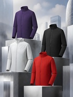Veste pour homme avec logo personnalisé, résistante à l'eau, fermeture éclair, vêtements de sport, coupe-vent, softshell fin, veste de travail pour employés d'entreprise