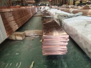 얇은 구리 버스 바 ASTM B280 T2 C1100010 * 5 10*6 10*10 사용자 정의 크기 순수 구리 사각형 바 - Product Image 5