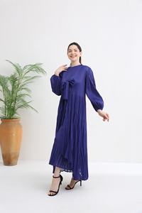 Paars Geplooid Plus Size Dresser Designer Kleding <span class=keywords><strong>2</strong></span> Delige Sets Miyake <span class=keywords><strong>2</strong></span> Delige Set Vrouwen Van Hoge Kwaliteit - Product Image 6