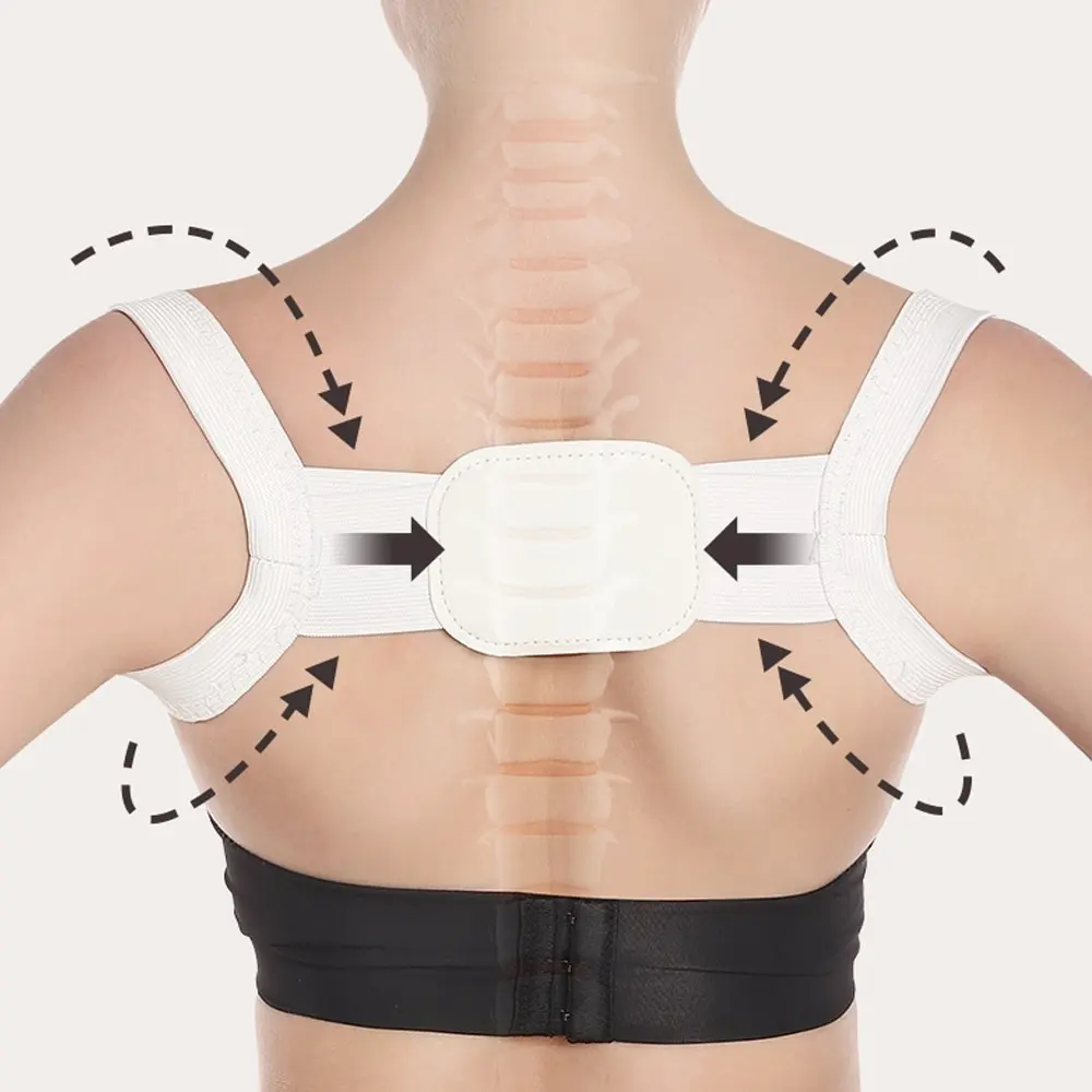 Adjustable Elastic Posture Corrector Therapy Back Support Brace Shoulder Belt Straighten Correction For Men Women And Kids