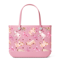 Sac fourre-tout en caoutchouc EVA avec impression de logo personnalisé, imperméable, perforé, grand format, pour la plage, la piscine et le bateau