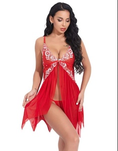 <span class=keywords><strong>Ensemble</strong></span> de lingerie érotique attrayant fermeture avant chemise de nuit string vêtements de nuit sexy pour l'été <span class=keywords><strong>et</strong></span> le printemps tricoté nuisette thermique - Product Image 5