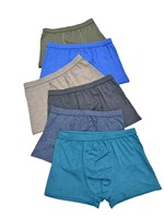 Boxers en coton pour hommes modèle SM041 à 0,98 $, sous-vêtements masculins de couleur unie, caleçons confortables pour un usage quotidien, vente en gros