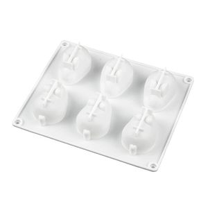 แม่พิมพ์กระต่ายแบบนำกลับมาใช้ใหม่ขนาดเล็กสำหรับใช้ในเชิงพาณิชย์ถาดอบสำหรับ<span class=keywords><strong>เค้ก</strong></span>มูสไอศกรีมทำมือสบู่สูตรของหวาน - Product Image 1