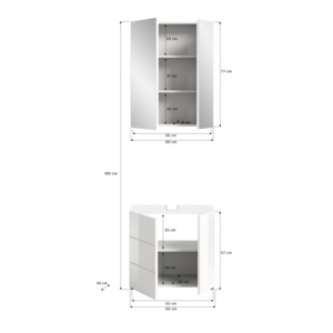 Lavabo da bagno Design tedesco con lavello modello X2LA9B02 - Product Image 4