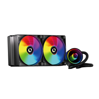 Zeromaster Pendingin CPU Cair Senyap 240mm ARGB PWM Fans AIO Water Cooling Heatsink Plastik untuk Intel/ Casing Komputer Desktop