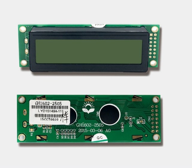 China original 16*2 LCD displays panel 2.5 inch Y/G ST7065/7066 LCD module with cheap price