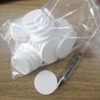 Filtres à disques en plastique PTFE, 4 pièces, résistant aux hautes températures, pour filtres épaissi, tube de ventilation, filtration de liquide