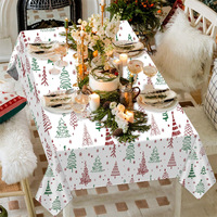 Nappe de Noël MM en forme de flocon de neige, rectangulaire, jetable, en plastique, pour décorations de fête de Noël, vente en gros d'usine