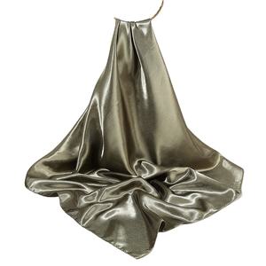 Foulard en soie motif licorne orange vif, carré de 90 cm, en satin, pour <span class=keywords><strong>femme</strong></span>, à porter au poignet ou comme bandeau - Product Image 4