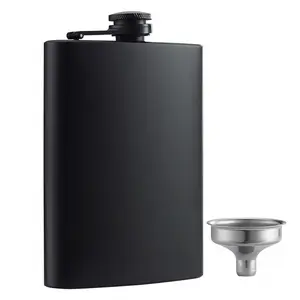 Hip Flask with Funnel 8 oz Stainless Steel Liquor Hip Flasks with Funnel for Storing Whiskey Alcohol Vodka