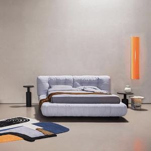 Комфортная мебель для спальни: современные кровати, двуспальные кровати, мягкие кровати с тканевым изголовьем, размеры Queen и King - Product Image 3