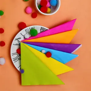 Custom Colored Table Napkins 50 Sheets Disposable 2 Ply Colorful Paper Napkins