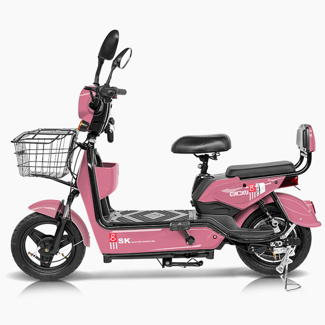 Hot Sale Electronic City Bike 14inch Tire Rear Hub Motor 15AH Lead Acid Battery Pedal-Assist Ebike for Adults
