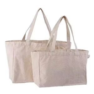 Precio de fábrica Cavas Tote Bag con logotipo impreso personalizado Bolsillo grande impermeable para mujeres Yoga Mat bolso de mano de algodón de lino - Product Image 3