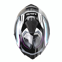 Casque de moto homologué ECE/DOT, confortable, à double visière, en ABS, pour course, casque intégral pour moto