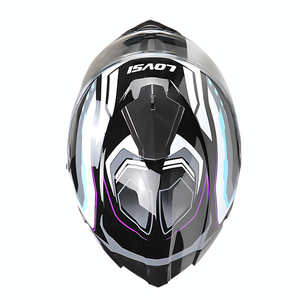 <span class=keywords><strong>Casco</strong></span> de Motocicleta Integral con Doble Visera, Certificado ECE/DOT, Cómodo, de ABS, para Carreras - Product Image 5