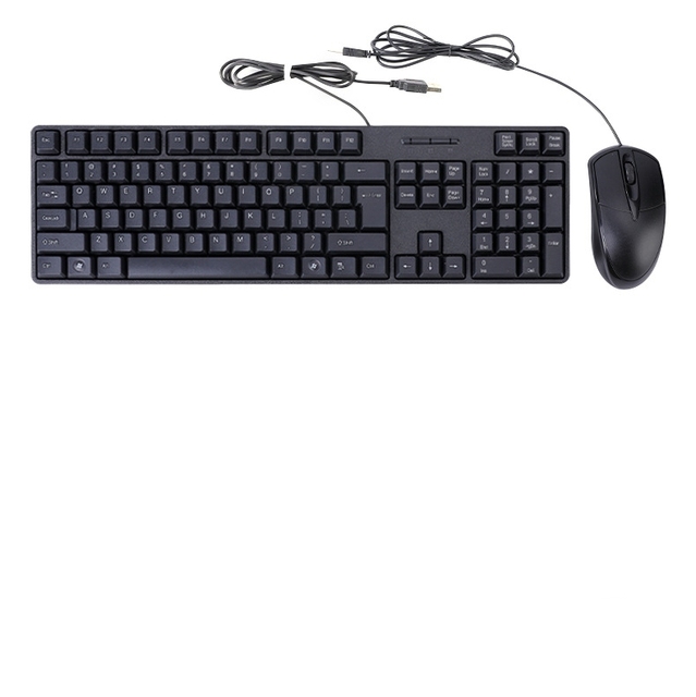 Wired USB Keyboard Mouse Combo Supports Russian Portuguese Italian Polish Persian Greek Turkish Kazakh Swedish Danish Finnish