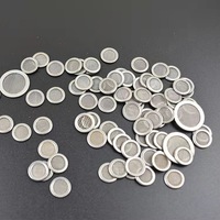 Filtro de malla de alambre envuelto en alambre de latón y acero inoxidable, pequeño, mini, con tapa de malla y filtro de pantalla para borde de taza, para válvula y boquilla