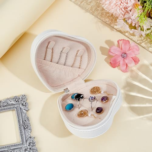 Elegante Exhibidor de Joyería en Forma de Corazón de Cuero PU, Caja de Almacenamiento de Materiales con Logotipo Personalizado al por Mayor para Empaque de Regalos - Product Image 5