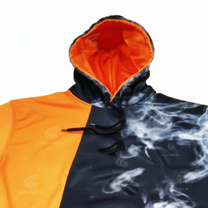 Survêtement décontracté pour homme de qualité supérieure, avec impression par transfert thermique, logo personnalisé, design solide, sweat à capuche épais et empilé - Product Image 1