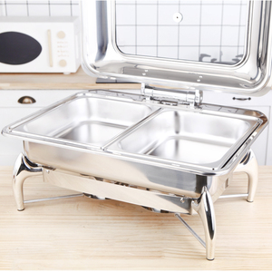 Dispositif de chauffe-plats pour hôtel restaurant ensemble de chauffe-plats pour buffet pour équipement de restauration ensemble de buffet en acier inoxydable - Product Image 3