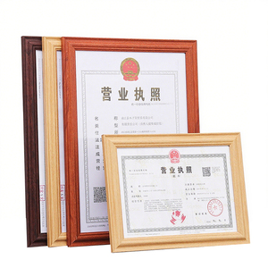 Mdf Chất liệu thời trang giấy phép kinh doanh & giấy chứng nhận khung nhiều kích cỡ (A4/A3/8K) cho trang trí nội thất hiển thị - Product Image 1