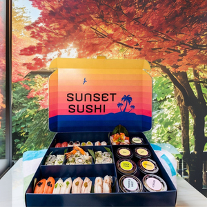 Caja de Embalaje de Sushi Biodegradable Personalizada al por Mayor, Caja Desechable para Llevar o Entregar, Divisores de Papel de Aluminio Repujado, para Gelatina, Azúcar, Fideos - Product Image 2