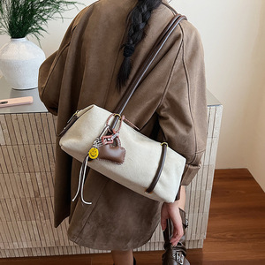 SH0557 Nuova Borsa a Tracolla Trendy da Donna in PU con Chiusura a Cerniera, Impermeabile e Portatile - Product Image 2