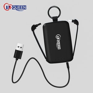 Cargador Portátil Mini M-Queen para Llavero, Cargador Portátil para Llaves de Coche, 4000 mAh, 2000 mAh, con Cable Integrado - Product Image 5