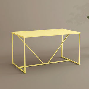 Table <span class=keywords><strong>d</strong></span>'<span class=keywords><strong>entrée</strong></span> industrielle moderne en acier, console de salon à cadre géométrique et support incliné - Product Image 4