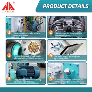 Nueva máquina de pellets duradera para operaciones de alimentación animal a largo plazo Mezclador automático de alta productividad con motor eléctrico Uso doméstico - Product Image 6