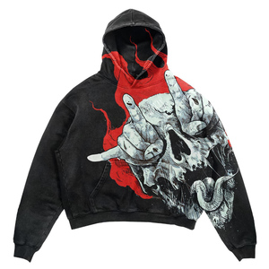 Streetwear Heavyweight Men'S Pullover Hoodies Sweatshirts Custom Logo Manufacturer Wholesale Printing Oversized Hoodie for Men
