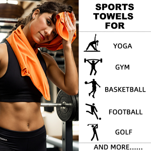 Lot de serviettes de sport en <span class=keywords><strong>microfibre</strong></span> personnalisables avec logo, séchage rapide, absorbantes, avec sac de transport en filet pour athlètes, natation et fitness - Product Image 5