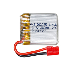 Baterai LiPo Kapasitas Tinggi 380mAh 762725 3.7V untuk Drone Pesawat Helikopter - Harga Pabrik dengan Sertifikasi Keamanan - Product Image 1