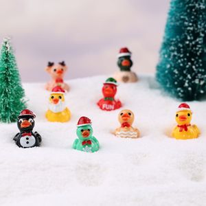 Nuevo Producto Navideño - Pato Navideño Creativo de Color Sólido, <span class=keywords><strong>Accesorios</strong></span> de Decoración de Paisajes en Miniatura, Figura en Miniatura - Product Image 2