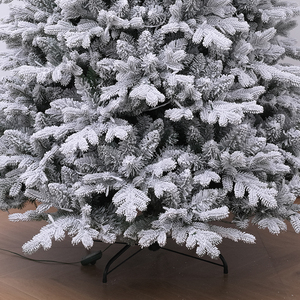 Encrypted PE Hybrid Flocking Artificial Christmas <b>Tree</b> Lights Built-in Dual-Color Warm White <b>LED</b> Lights Eco-Friendly Home Luxury - Product Image 4