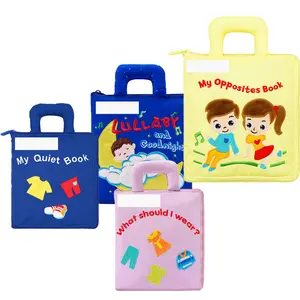 2024 nouveaux jouets Montessori pour enfants vente chaude bébé livre calme 4 Styles enfants éducatifs jouets préscolaires