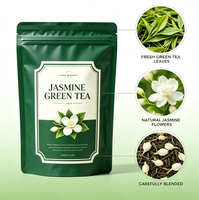 Thé vert au jasmin d'Anhui de haute qualité OEM/ODM - Jasmin pur et thé vert favorisant la digestion, prix de gros, sans arômes artificiels
