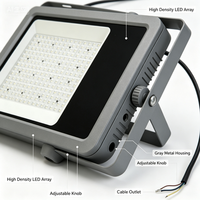 Projecteur LED d'urgence en aluminium pour stades sportifs et jardins, lumière du jour 5000K, angle de faisceau réglable, contrôle par application, intérieur