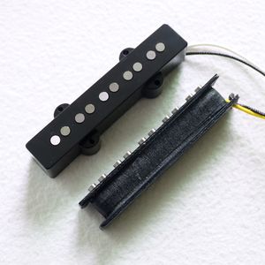 Donlis DJ551 Pastilla de bajo <span class=keywords><strong>jazz</strong></span> vintage de 5 cuerdas con imán de AlNiCo 5 y bobina de placa de fibra vulcanizada - Product Image 5